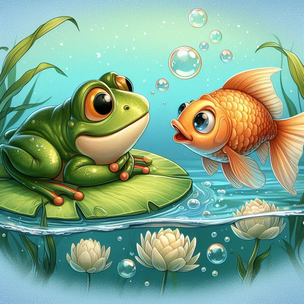 Story | Friendship between A Fish and a Frog